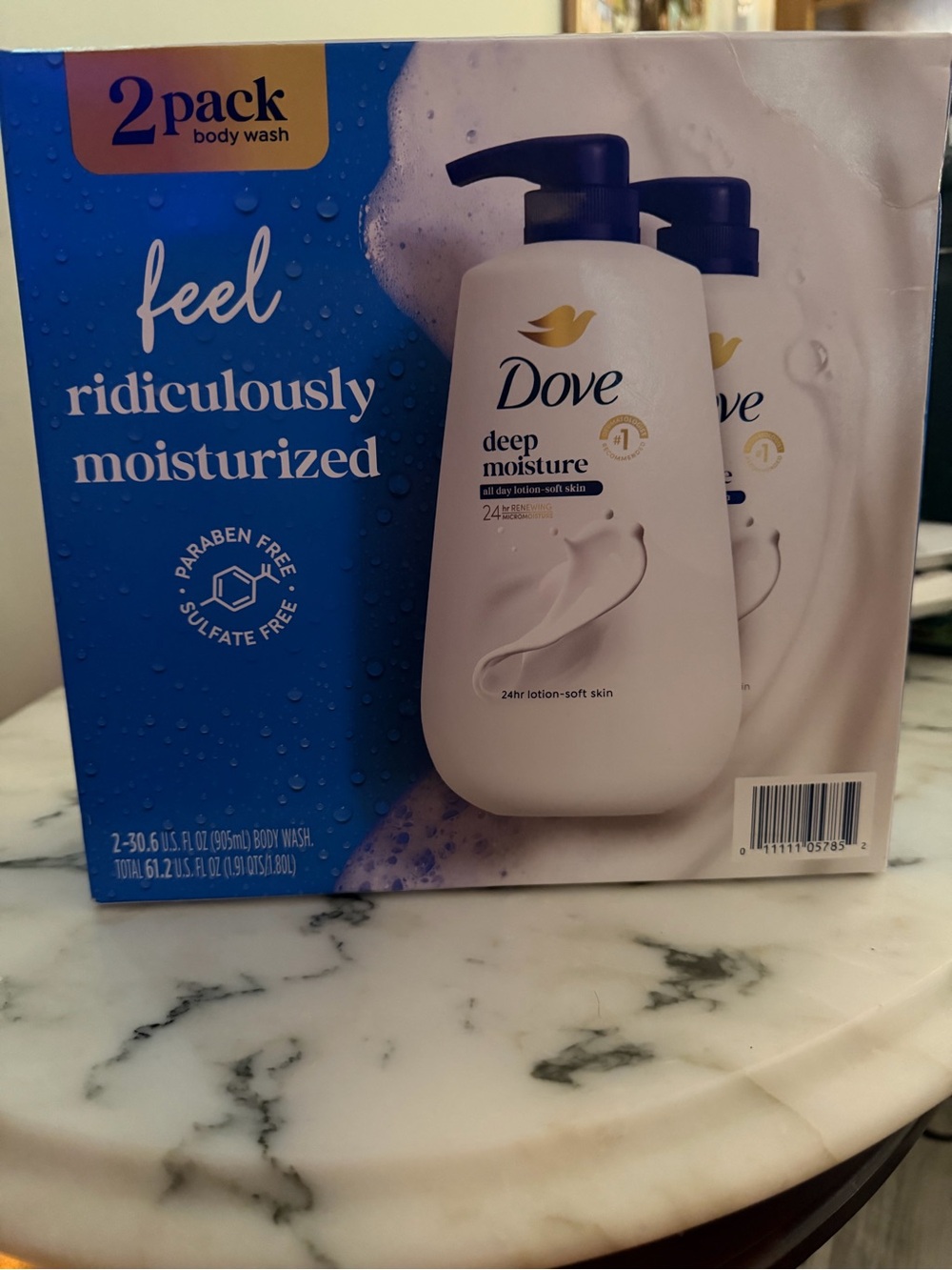 Dove Deep Moisture Body Wash - White (2-Pack)